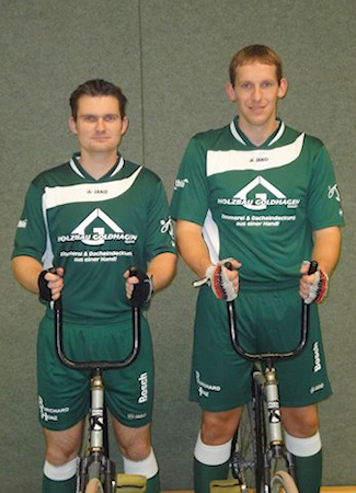 Radballer Manuel und Andre Kopp vom Stahlross-Obernfeld
